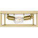 Wesson 2 Light 12 inch Olympic Gold Flush Mount Ceiling Light